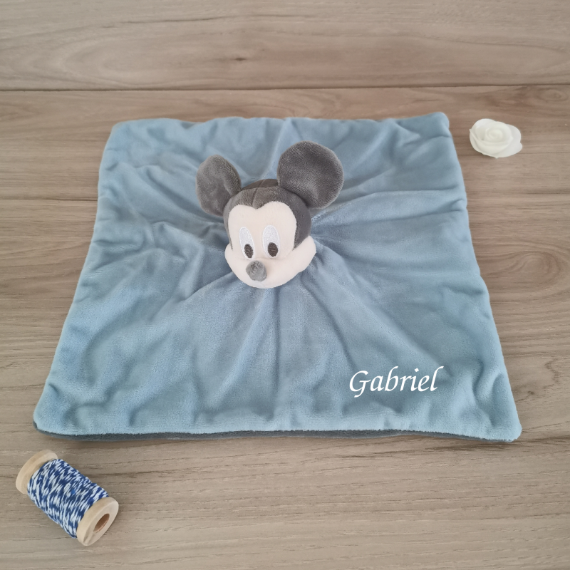  mickey souris plat bleu gris 